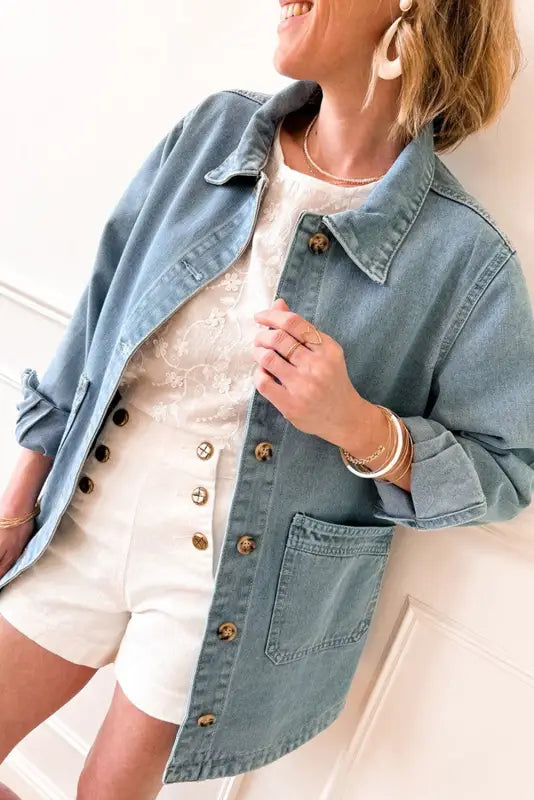 Twilight tint denim jacket | women’s jackets | fashionfitz