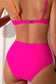 Twist bikini high waist swimsuit - bikinis