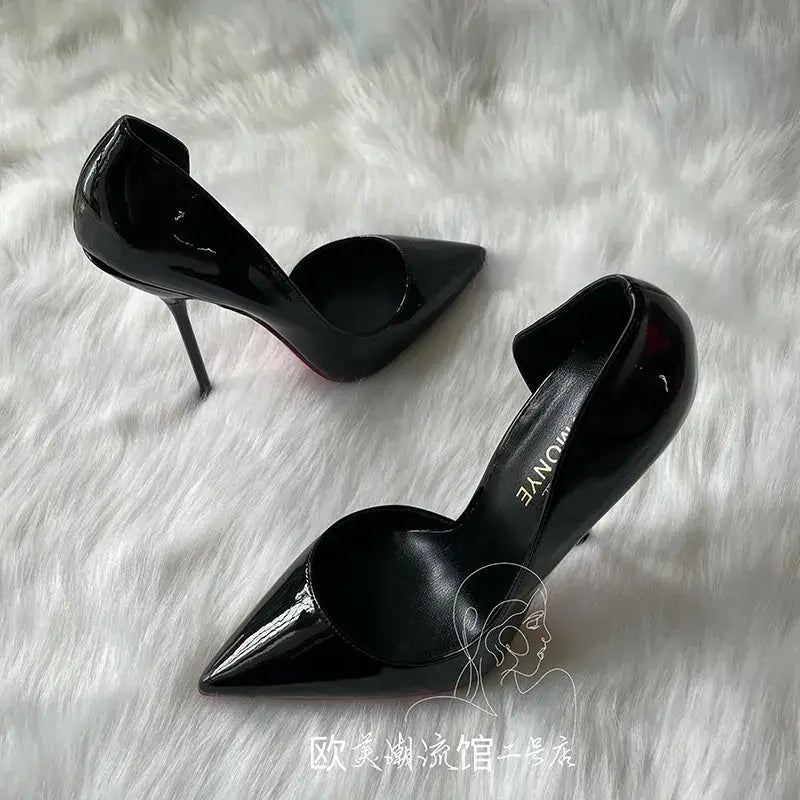 Ultra thin 12cm heel lady shoes pumps