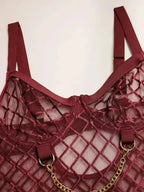 Unchain My Heart - Teddy Garter Lingerie Set - Fashionfitz