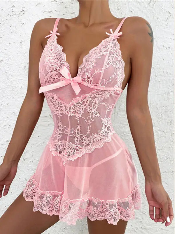 Unforgettable lace babydolls lingerie set - & chemises