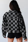 Stylish urban checkered denim jacket | trendy streetwear