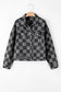 Stylish urban checkered denim jacket | trendy streetwear