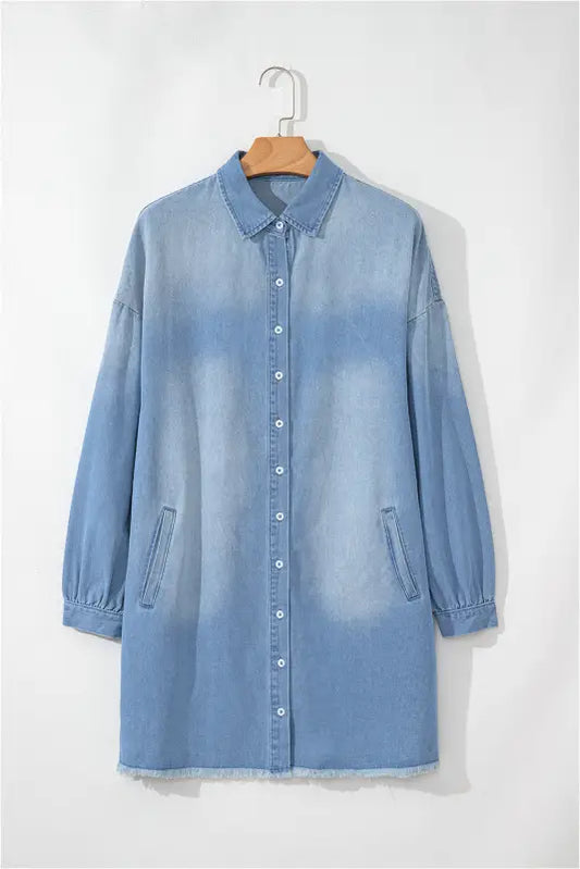 Urban chic denim tunic dress | fashionfitz