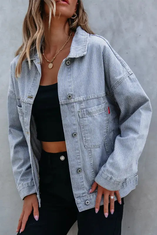 Urban drift baggy denim jacket | fashionfitz