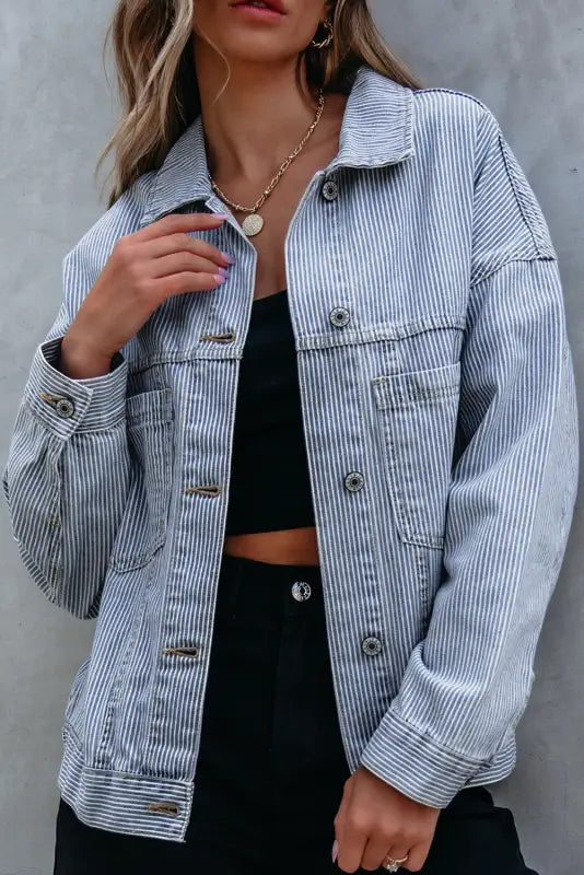 Urban drift baggy denim jacket | fashionfitz