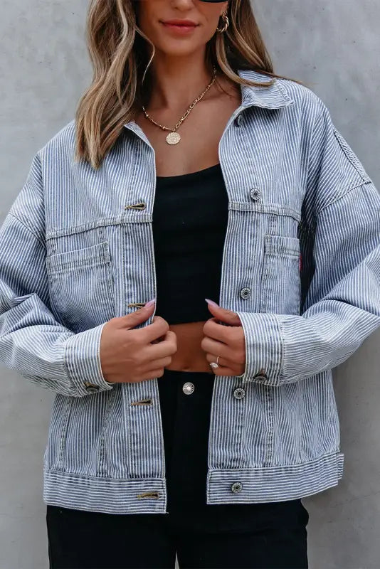 Urban drift baggy denim jacket | fashionfitz