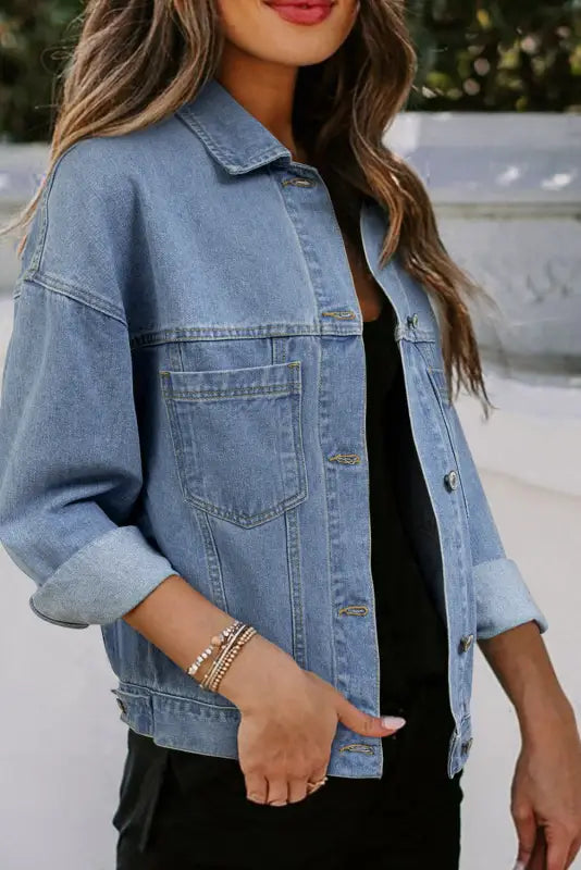 Urban drift baggy denim jacket | fashionfitz