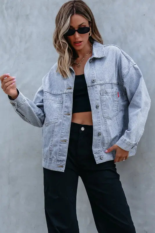 Urban drift baggy denim jacket | fashionfitz