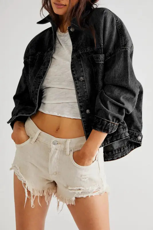 Urban drift baggy denim jacket | fashionfitz