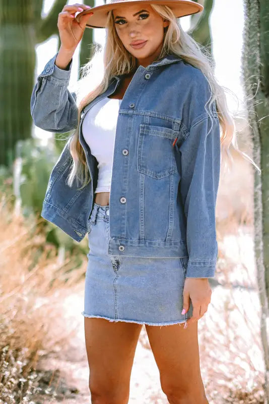 Urban drift baggy denim jacket | fashionfitz