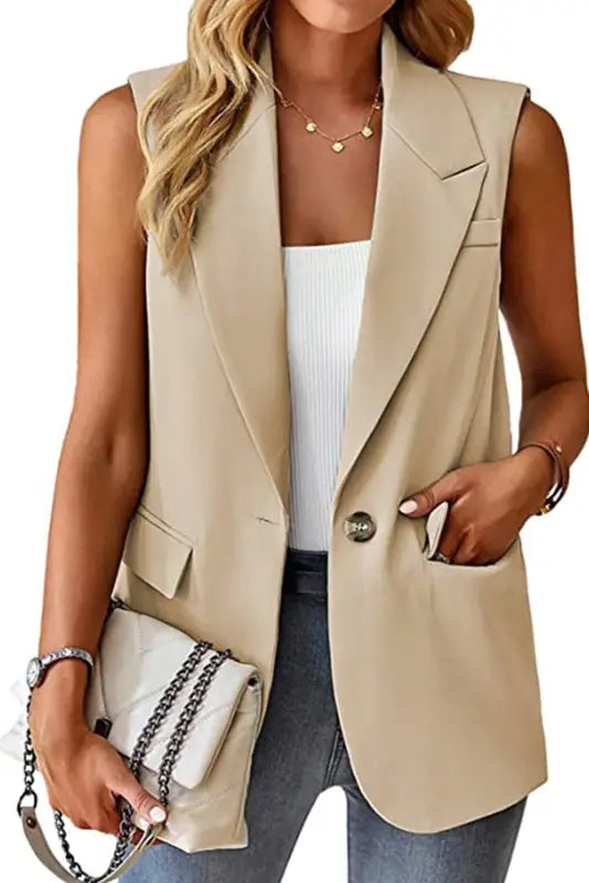 Urban edge lapel vest - vests