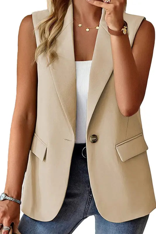 Urban edge lapel vest - vests