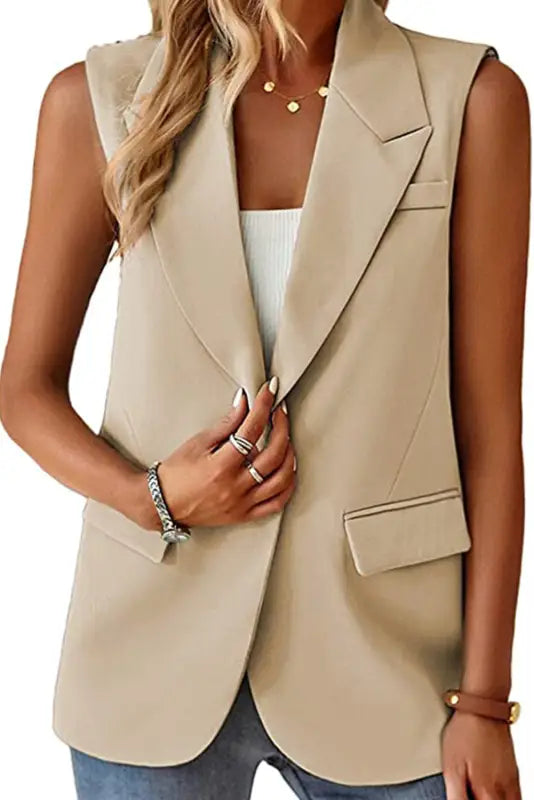 Urban edge lapel vest - vests