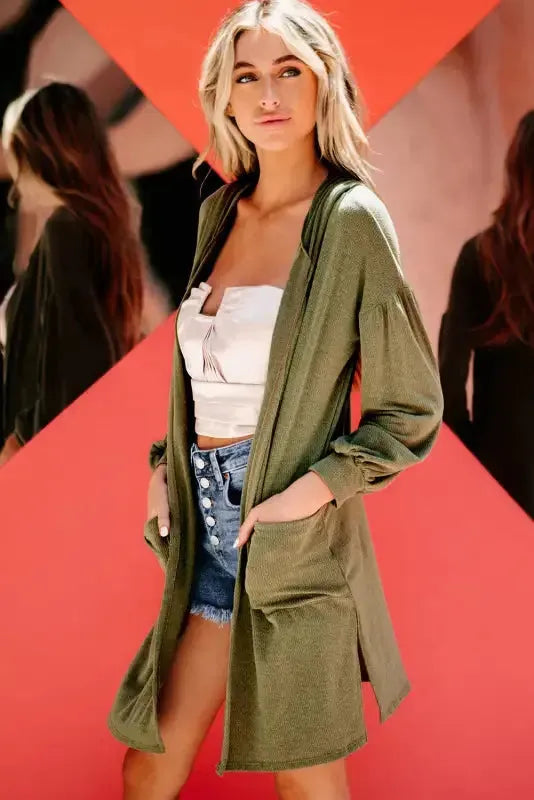 Urban Retreat Hoodie Kimono - Fashionfitz