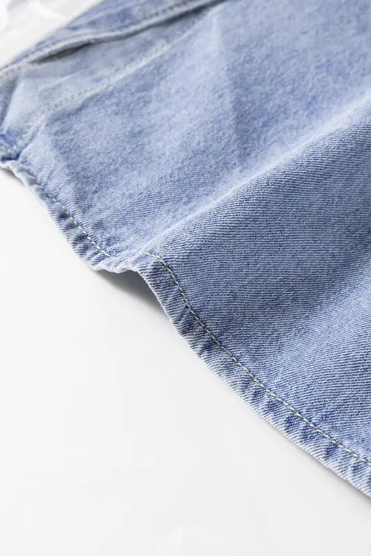 Urban ruffle denim shirt | women’s shirts | fashionfitz