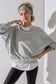 Urban slouch exposed seam sweatshirt | fashionfitz