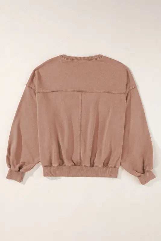 Urban slouch exposed seam sweatshirt | fashionfitz