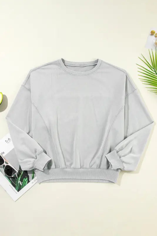 Urban slouch exposed seam sweatshirt | fashionfitz