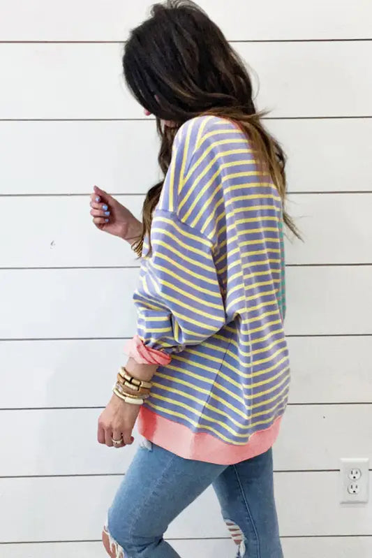 Urban stripe oasis sweatshirt | fashionfitz