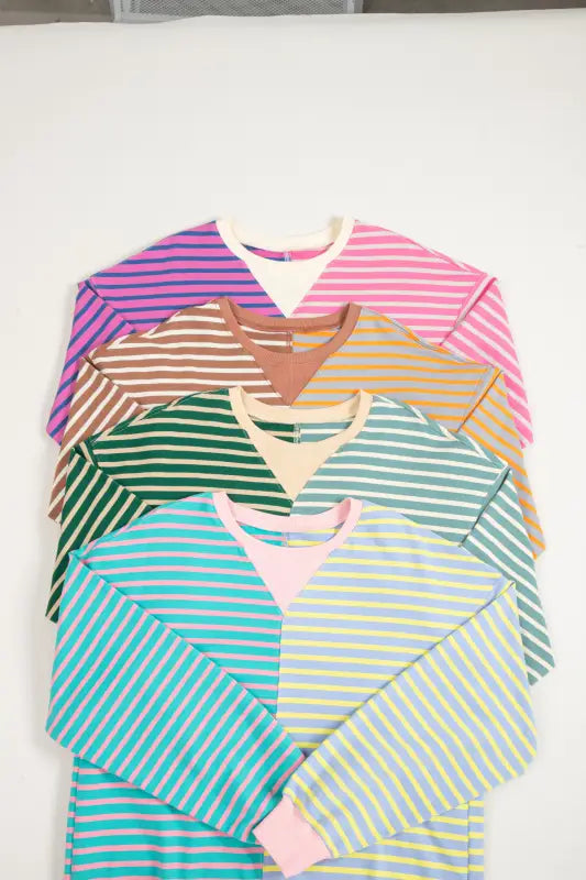 Urban stripe oasis sweatshirt | fashionfitz