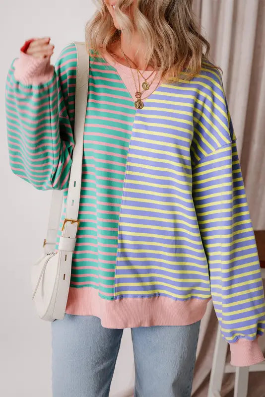 Urban stripe oasis sweatshirt | fashionfitz