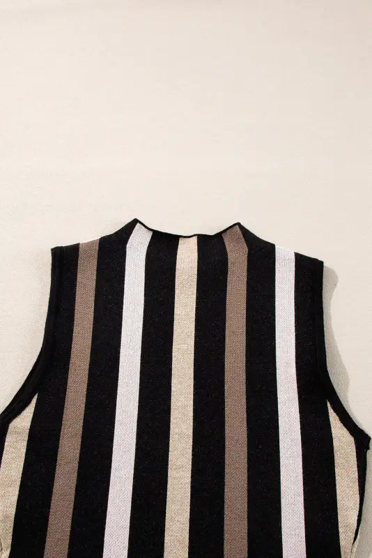 Urban stripe slimline vest | women’s vests | fashionfitz