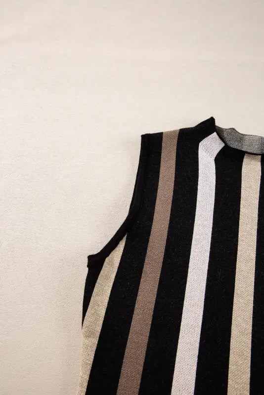 Urban stripe slimline vest | women’s vests | fashionfitz