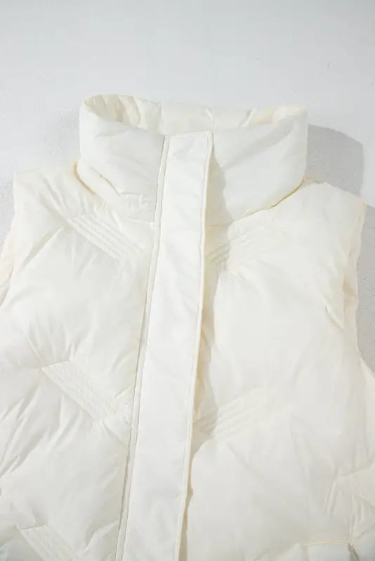 Urban uptown quilted vest - white windproof waterproof