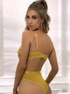 Valerie Mesh Embroidered Teddy Lingerie - Fashionfitz