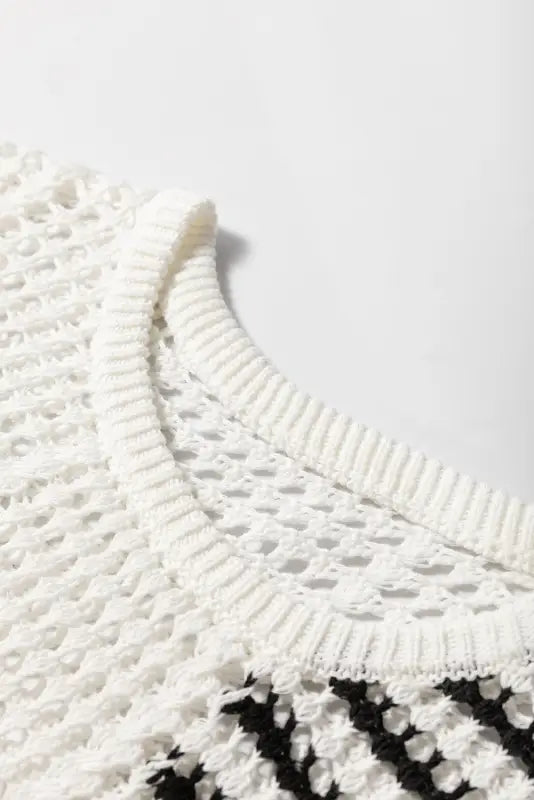 Vanilla breeze hollow-out sweater | fashionfitz