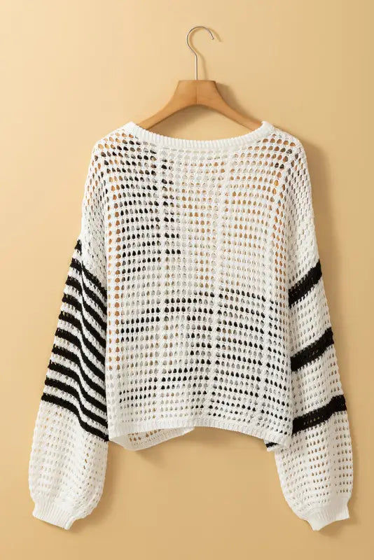 Vanilla breeze hollow-out sweater | fashionfitz