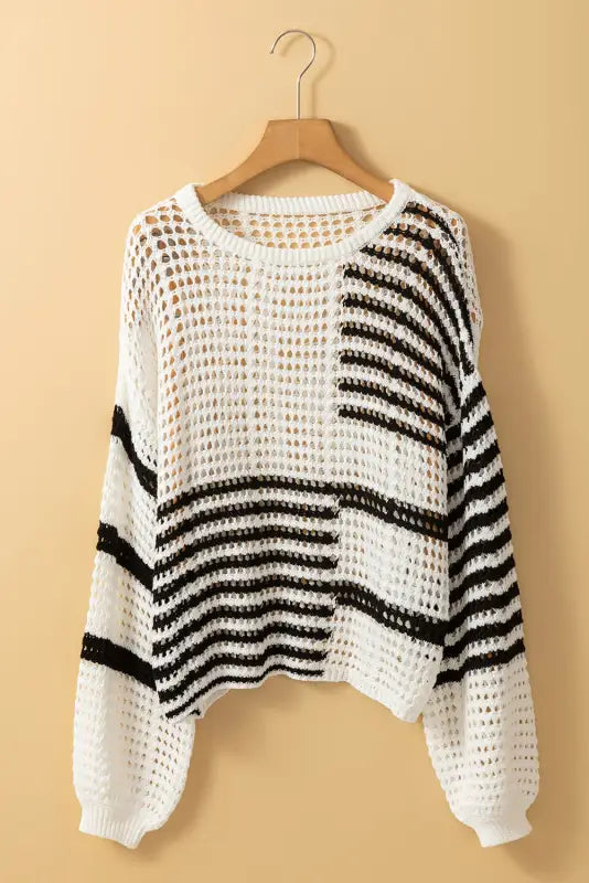 Vanilla breeze hollow-out sweater | fashionfitz