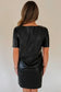 Vegan leather t-shirt dress | fashionfitz | fast uk delivery