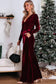 Chic jumpsuit | velvet cut-out-back wide leg | fashionfitz