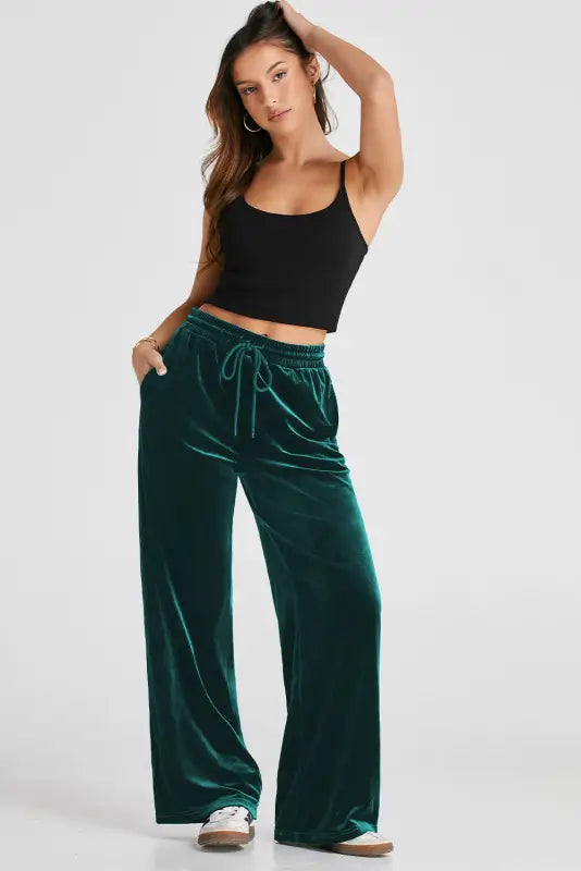 Velvet dream flowy trousers - activewear/yoga pants