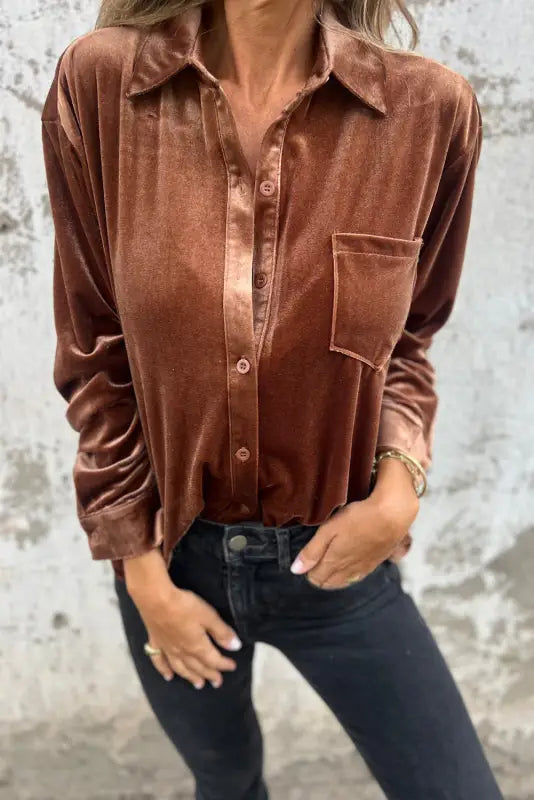 Velvet elegance shirt - shirts