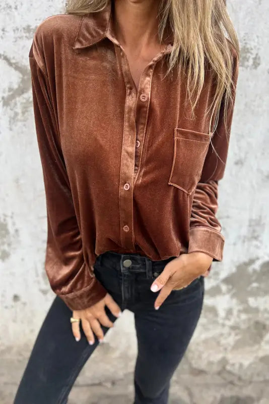 Velvet elegance shirt - shirts