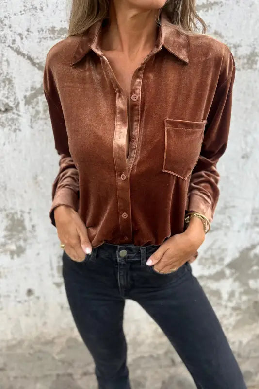 Velvet elegance shirt - shirts