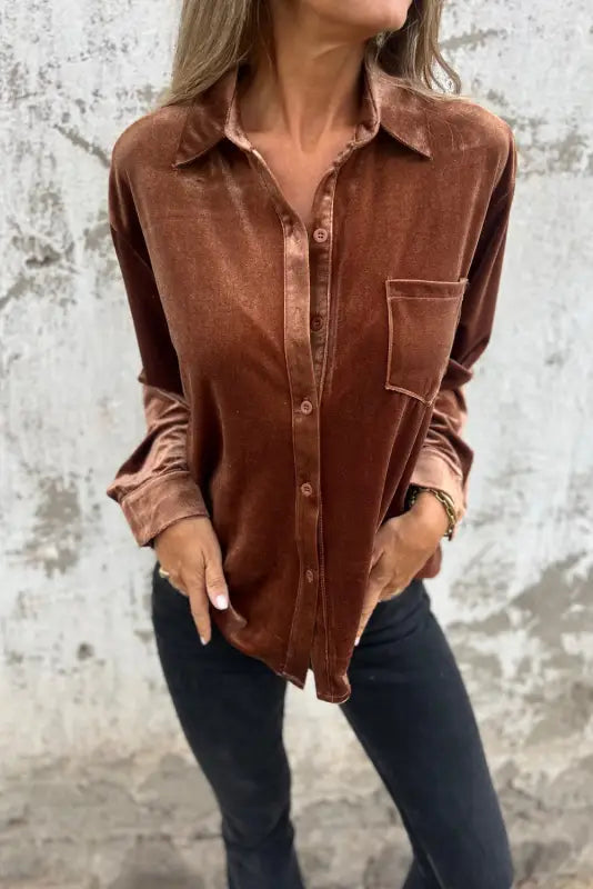 Velvet elegance shirt - shirts