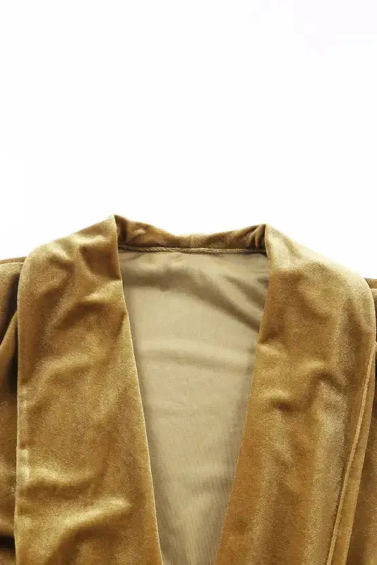 Velvet Long Duster Cardigan - Fashionfitz