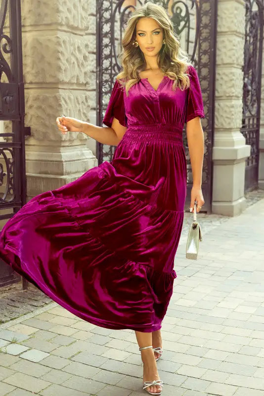 Velvet twilight maxi dress | dresses | fashionfitz