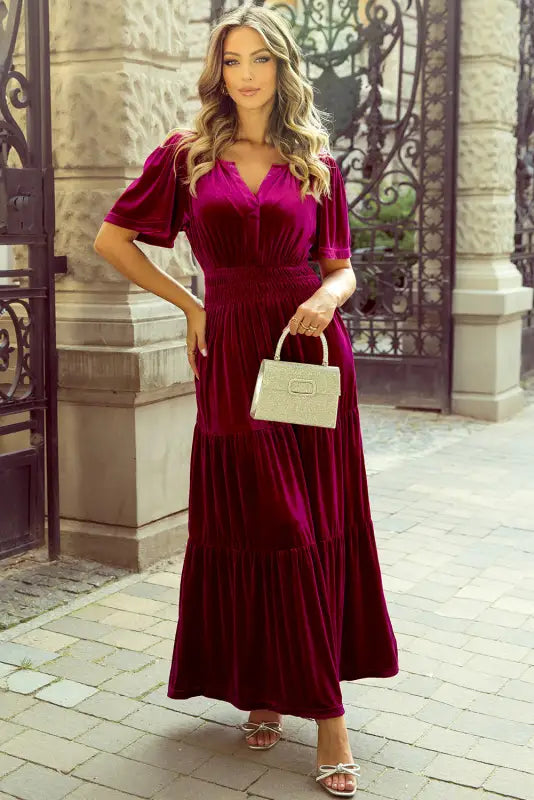 Velvet twilight maxi dress | dresses | fashionfitz