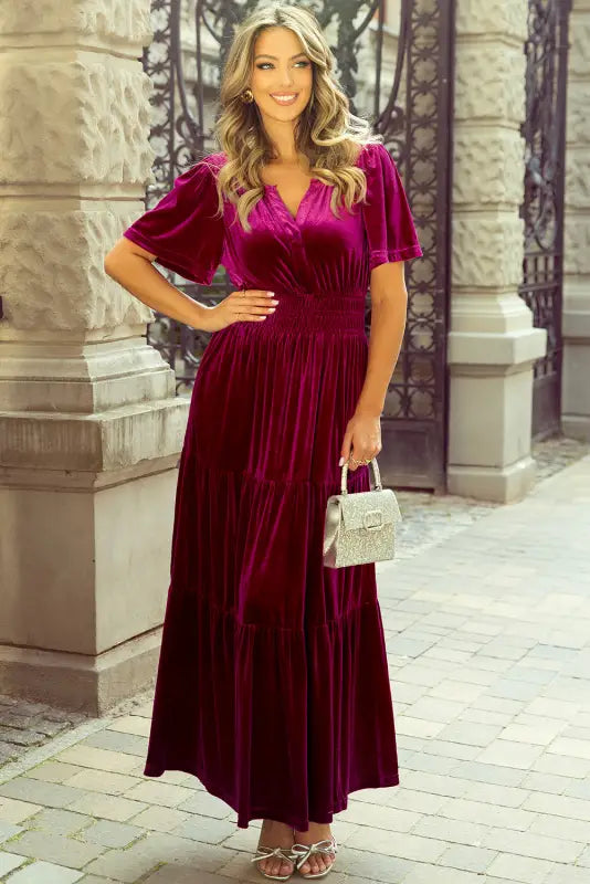 Velvet twilight maxi dress | dresses | fashionfitz