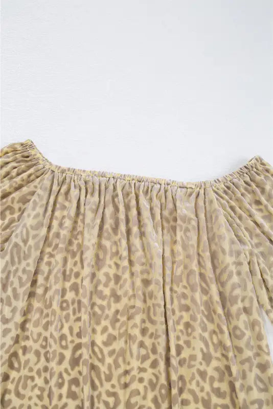 Velvet vixen leopard blouse