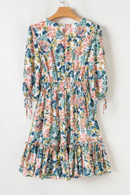 Verve v-neck floral dress | mini dresses | fashionfitz