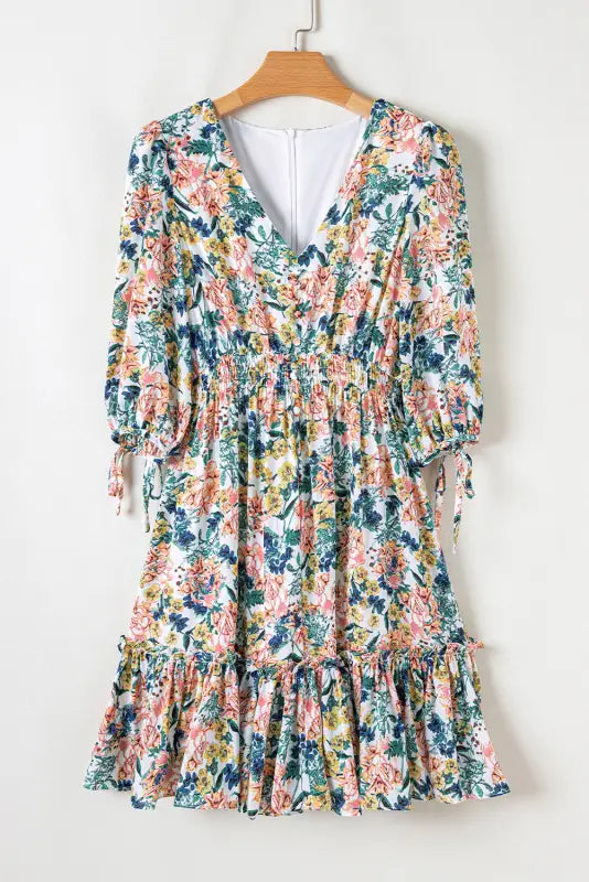 Verve v-neck floral dress | mini dresses | fashionfitz