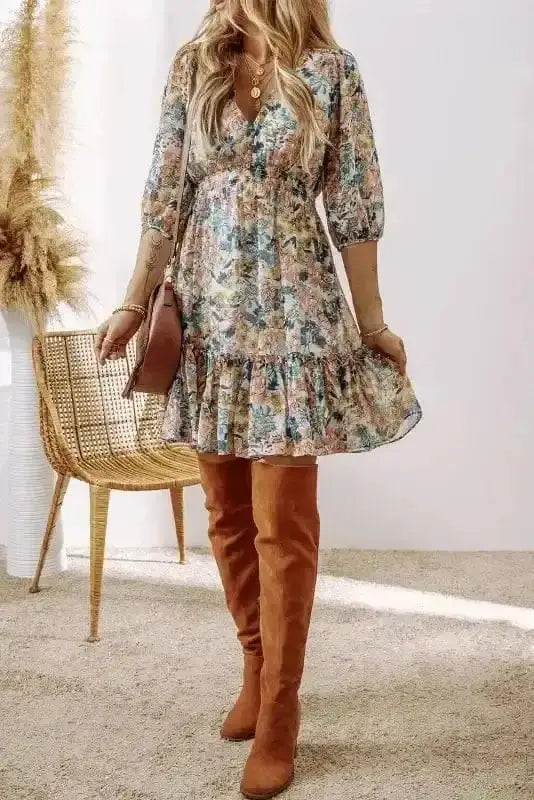 Floral Dresses Verve V-Neck Floral Dress