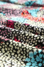 Vibrant Floral Puff Sleeve Blouse - Fashionfitz