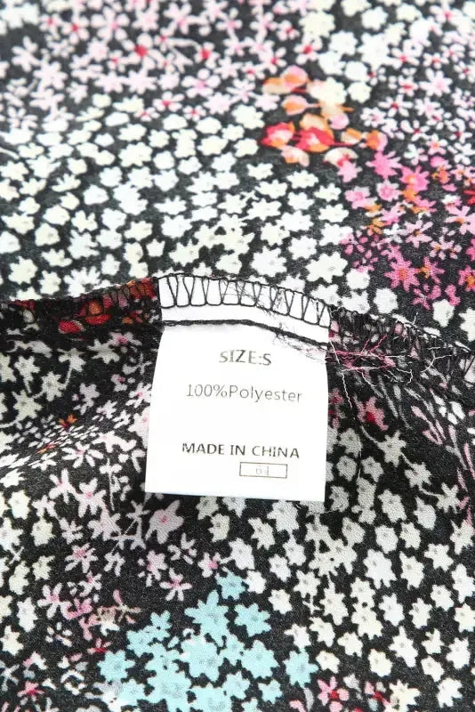 Vibrant Floral Puff Sleeve Blouse - Fashionfitz